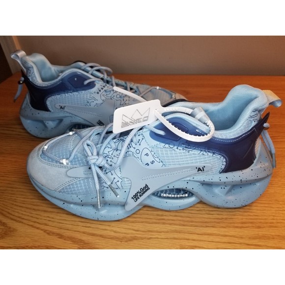 Enzo Pulse Courage Blue Men's Size 45 EU Shoes Sneakers Basketball Mid Tops New - Picture 6 of 6